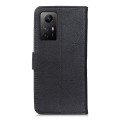 For Xiaomi Redmi Note 12S 4G KHAZNEH Cowhide Texture Flip Leather Phone Case(Black)
