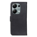 For Xiaomi Redmi Note 13 Pro 4G/Poco M6 Pro 4G KHAZNEH Cowhide Texture Flip Leather Phone Case(Black