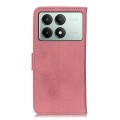 For Xiaomi Poco X6 Pro 5G/Redmi K70E KHAZNEH Cowhide Texture Flip Leather Phone Case(Pink)