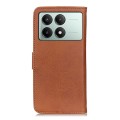 For Xiaomi Poco X6 Pro 5G/Redmi K70E KHAZNEH Cowhide Texture Flip Leather Phone Case(Brown)