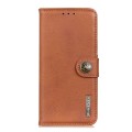 For Xiaomi 14 Ultra KHAZNEH Cowhide Texture Flip Leather Phone Case(Brown)