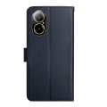 For Realme C67 4G Genuine Leather Fingerprint-proof Flip Phone Case(Blue)
