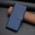 For Xiaomi Redmi Note 13 4G Global 9 Card Slots Zipper Wallet Leather Flip Phone Case(Blue)