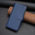 For Xiaomi Redmi Note 13 Pro 4G Global 9 Card Slots Zipper Wallet Leather Flip Phone Case(Blue)