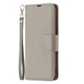 For Xiaomi Redmi Note 13 4G Global Litchi Texture Pure Color Leather Phone Case(Grey)
