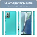 For Samsung Galaxy Note20 Candy Series TPU Phone Case(Transparent Blue)