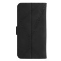 For Realme C67 4G Stitching Embossed Leather Phone Case(Black)