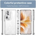 For OPPO Reno11 Pro Global Colorful Series Acrylic Hybrid TPU Phone Case(Transparent)