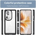 For OPPO Reno11 Pro Global Colorful Series Acrylic Hybrid TPU Phone Case(Black)