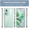 For OPPO Reno11 Global Colorful Series Acrylic Hybrid TPU Phone Case(Transparent)