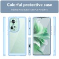 For OPPO Reno11 Global Colorful Series Acrylic Hybrid TPU Phone Case(Blue)