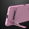For Xiaomi Redmi 12 5G GKK Three Stage Splicing Full Coverage PC Phone Case with Stand(Rose Gold)