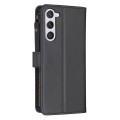 For Samsung Galaxy S24 5G 9 Card Slots Zipper Wallet Leather Flip Phone Case(Black)