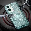 For OPPO Find N2 Mechanical Legend Integrated Electroplating All-inclusive Phone Case(Blue)