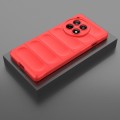 For OnePlus Ace 3 5G Magic Shield TPU + Flannel Phone Case(Red)