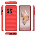 For OnePlus Ace 3 5G Magic Shield TPU + Flannel Phone Case(Red)