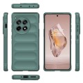 For OnePlus Ace 3 5G Magic Shield TPU + Flannel Phone Case(Dark Green)