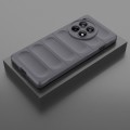 For OnePlus Ace 3 5G Magic Shield TPU + Flannel Phone Case(Dark Grey)