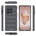 For OnePlus Ace 3 5G Magic Shield TPU + Flannel Phone Case(Dark Grey)