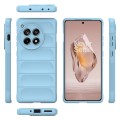 For OnePlus Ace 3 5G Magic Shield TPU + Flannel Phone Case(Light Blue)