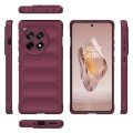 For OnePlus Ace 3 5G Magic Shield TPU + Flannel Phone Case(Wine Red)