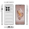 For OnePlus Ace 3 5G Magic Shield TPU + Flannel Phone Case(White)