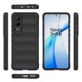 For OnePlus Nord CE4 5G Global Magic Shield TPU + Flannel Phone Case(Black)