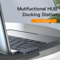 Yesido HB10 6 in 1 USB-C / Type-C Ports Multifunctional Docking Station HUB Adapter