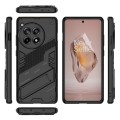 For OnePlus Ace 3 5G Punk Armor 2 in 1 PC + TPU Phone Case with Holder(Black)