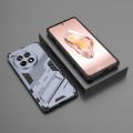 For OnePlus Ace 3 5G Punk Armor 2 in 1 PC + TPU Phone Case with Holder(Grey)