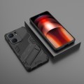 For vivo iQOO Neo9 5G Punk Armor 2 in 1 PC + TPU Phone Case with Holder(Black)
