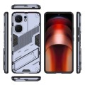 For vivo iQOO Neo9 5G Punk Armor 2 in 1 PC + TPU Phone Case with Holder(Grey)