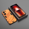 For vivo iQOO Neo9 5G Punk Armor 2 in 1 PC + TPU Phone Case with Holder(Orange)