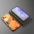 For vivo S18 5G Punk Armor 2 in 1 PC + TPU Phone Case with Holder(Orange)