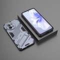 For vivo S18E 5G Punk Armor 2 in 1 PC + TPU Phone Case with Holder(Grey)