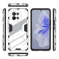 For vivo S18E 5G Punk Armor 2 in 1 PC + TPU Phone Case with Holder(White)