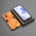 For vivo S18E 5G Punk Armor 2 in 1 PC + TPU Phone Case with Holder(Orange)