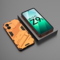 For vivo iQOO Z9 5G Punk Armor 2 in 1 PC + TPU Phone Case with Holder(Orange)