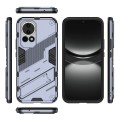 For Huawei nova 12 5G Punk Armor 2 in 1 PC + TPU Phone Case with Holder(Grey)