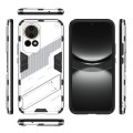 For Huawei nova 12 5G Punk Armor 2 in 1 PC + TPU Phone Case with Holder(White)