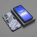 For Huawei nova 12 Pro Punk Armor 2 in 1 PC + TPU Phone Case with Holder(Grey)