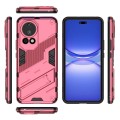 For Huawei nova 12 Pro Punk Armor 2 in 1 PC + TPU Phone Case with Holder(Light Red)