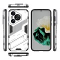For Huawei Pura 70 Punk Armor 2 in 1 PC + TPU Phone Case with Holder(White)
