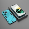 For Huawei Pura 70 Punk Armor 2 in 1 PC + TPU Phone Case with Holder(Blue)