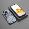 For Huawei Pura 70 Pro / 70 Pro+ Punk Armor 2 in 1 PC + TPU Phone Case with Holder(Grey)