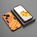 For Huawei Pura 70 Pro / 70 Pro+ Punk Armor 2 in 1 PC + TPU Phone Case with Holder(Orange)