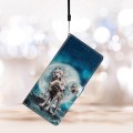 For Xiaomi Redmi 13C Colored Drawing Leather Phone Case(Twin Wolves)