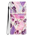 For Xiaomi Redmi 13C Colored Drawing Leather Phone Case(Purple Marble)