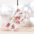 For Xiaomi Redmi 13C Colored Drawing Leather Phone Case(Peonies)