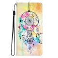 For Xiaomi 13T 5G Colored Drawing Leather Phone Case(Dream Catcher)